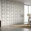 hexagon falburkoló panel fehér pvc nappali