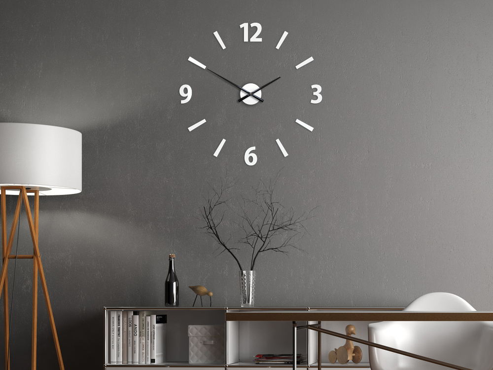 Design falióra fehér 75cm Design falióra fehér 75cm