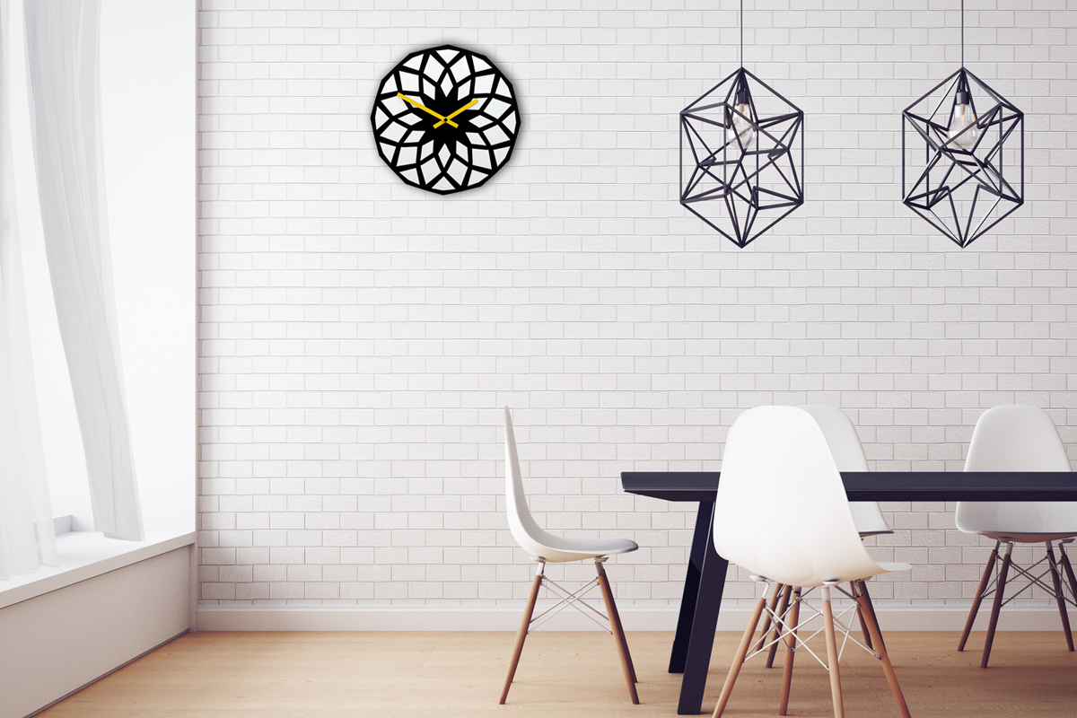 Lótusz minimál design falióra