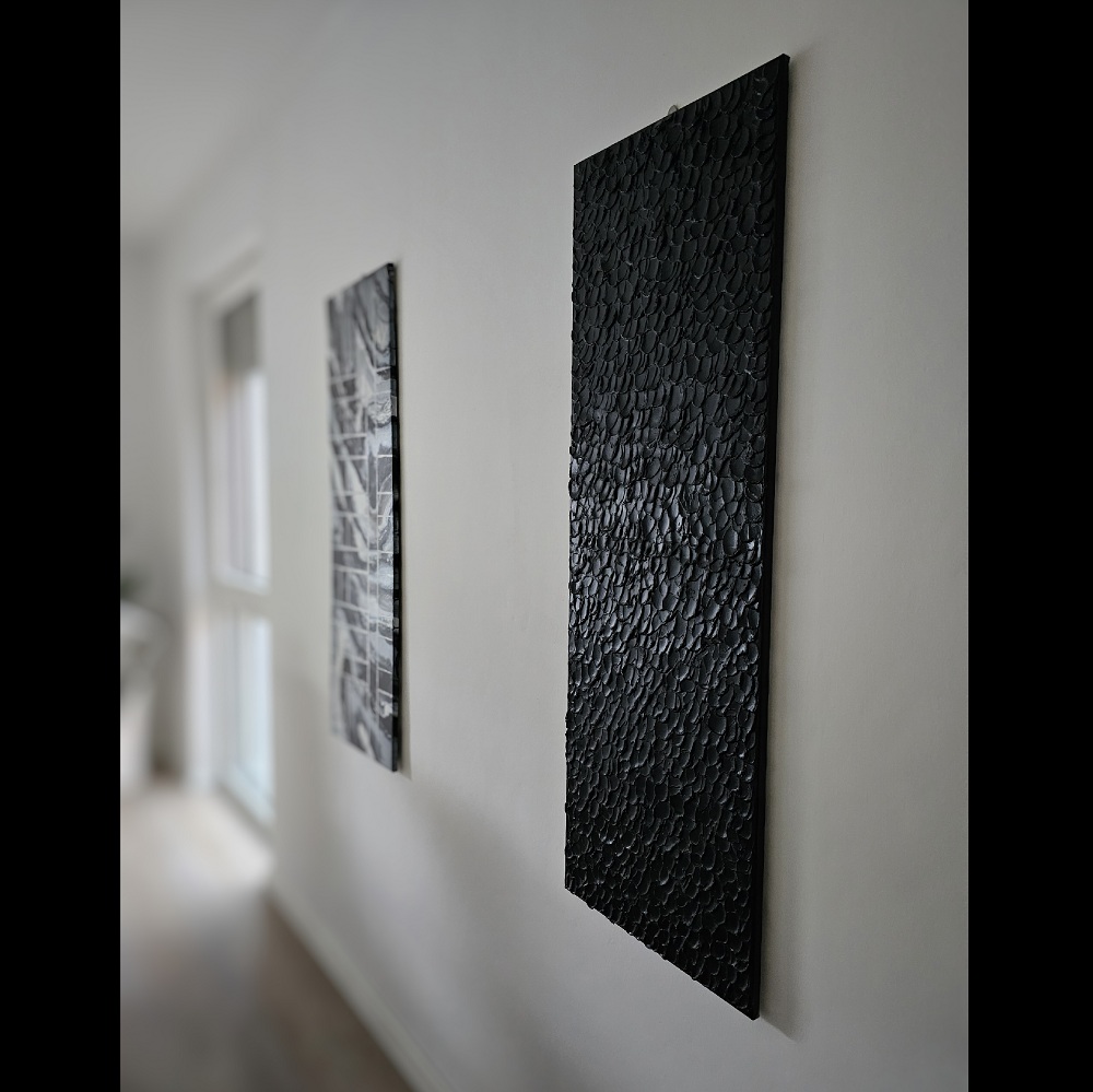 3d struktúrált vászonkép fekete 2 3d struktúrált vászonkép fekete 2