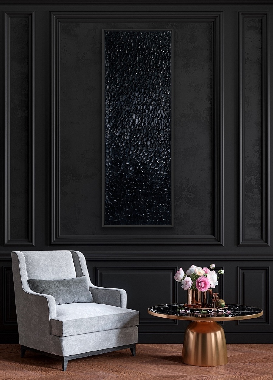 3d struktúrált vászonkép fekete 3d struktúrált vászonkép fekete
