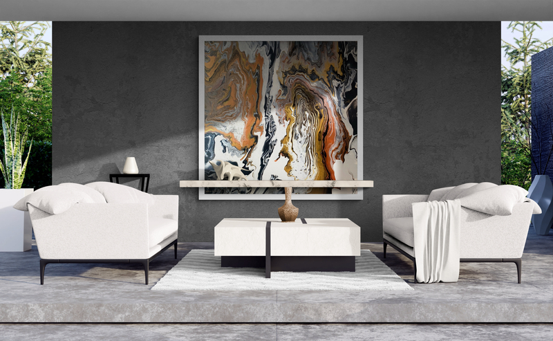 Kanyon kézzel festett vászonlép, nagyméretú