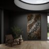 3D Kőhatású faldekor Bronzos Ezüstös 140 cm x 70 cm