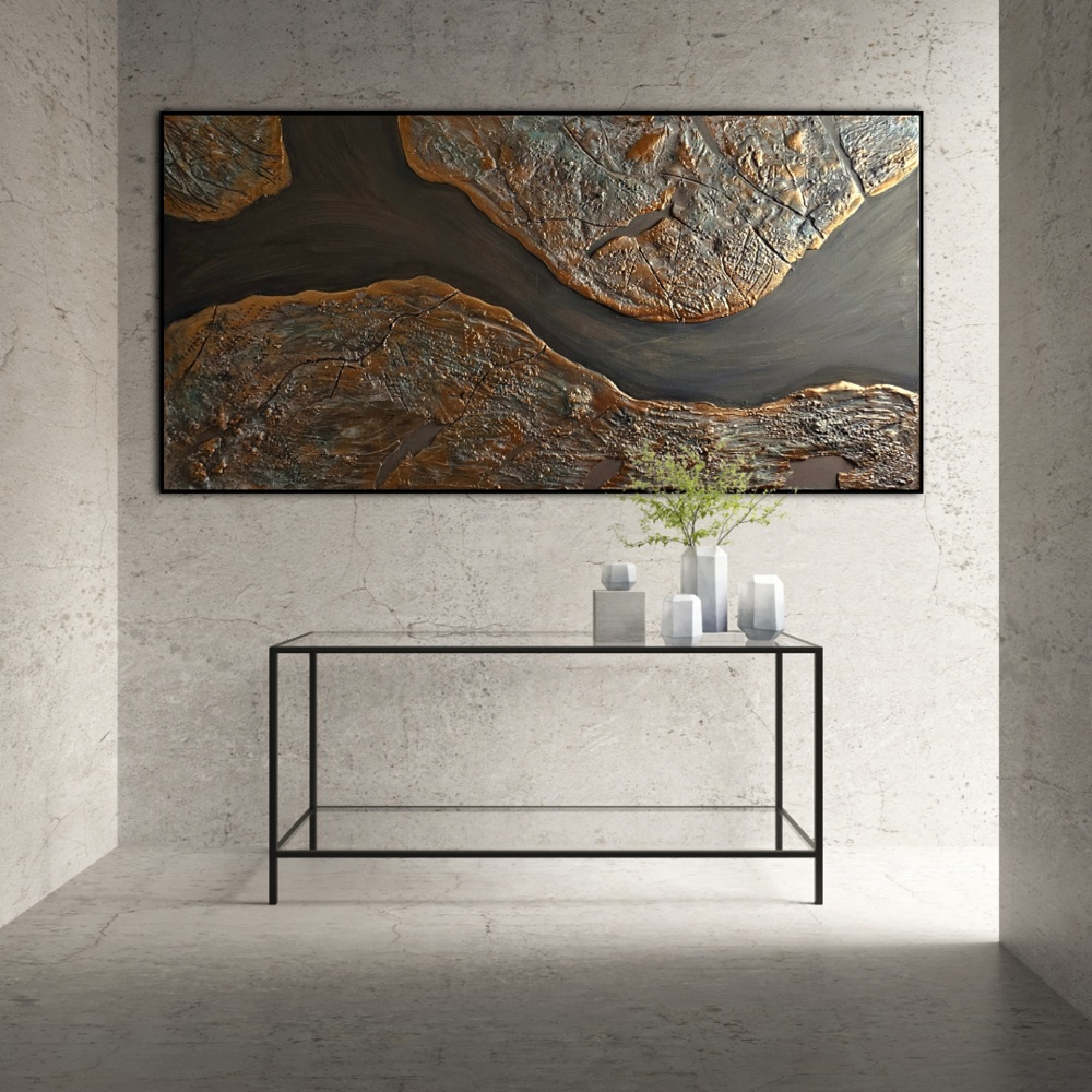 3D design falikép barna 3D design falikép barna