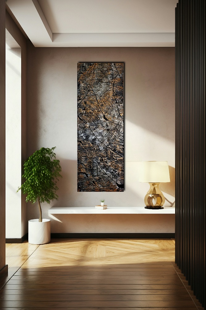 Luci d’Autunno Kőhatású Bronzos Barna Struktúrált falikép 120x40cm Luci d’Autunno Kőhatású Bronzos Barna Struktúrált falikép 120x40cm