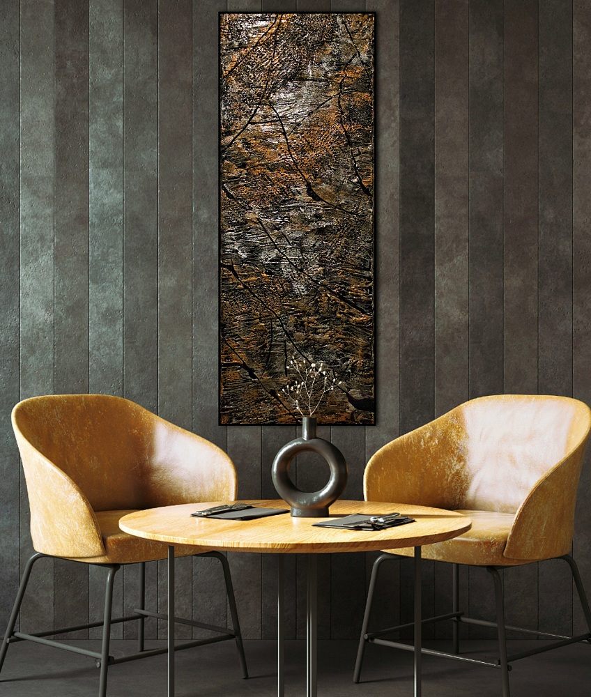 barna truktúrált falikép barna truktúrált falikép