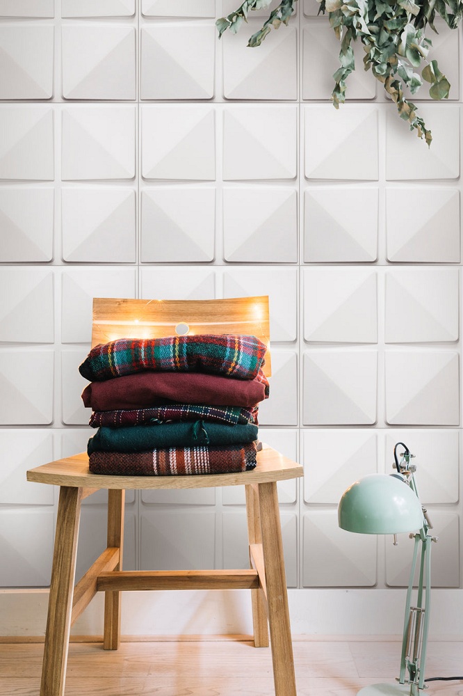 zoé 3d falpanel geometrikus alakzat