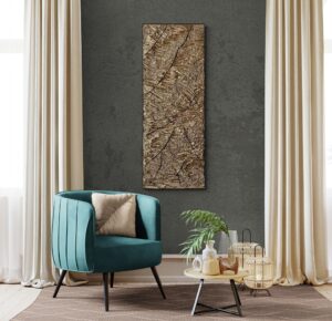 3d fekete arany falikép nappali