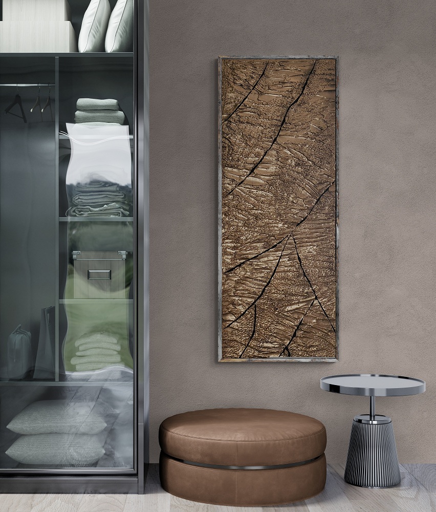 3d textúrált arany vászonkép