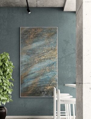Apatite Anima Frammento Kőhatású fali dekor vásznon nappaliba