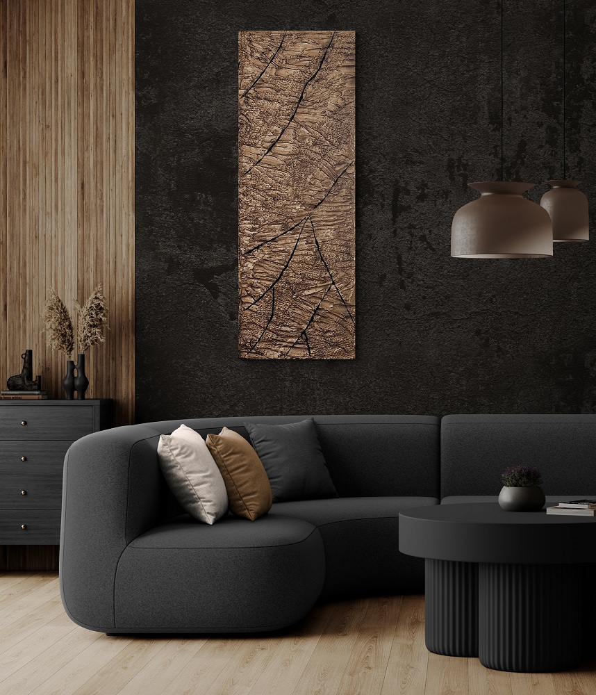 arany fekete falikép textúrált