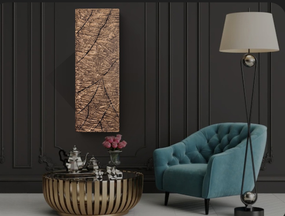 törtarany fekete arany falikép 120cm nappali